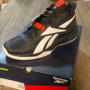 Reebok More Buckets Men's Black and White Athletic Shoes. NIB. Mens size 10.5